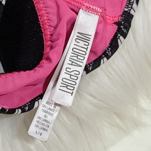 VSX Victoria's Secret logo Racer Back Sports Bra in Size Large - Picture 3 of 3